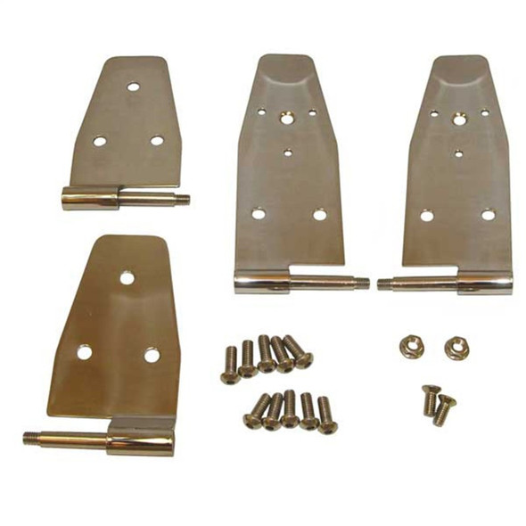 Rugged Ridge 11113.03 Stainless Door Hinge Kit for 94-95 Jeep Wrangler YJ with Full Steel Doors