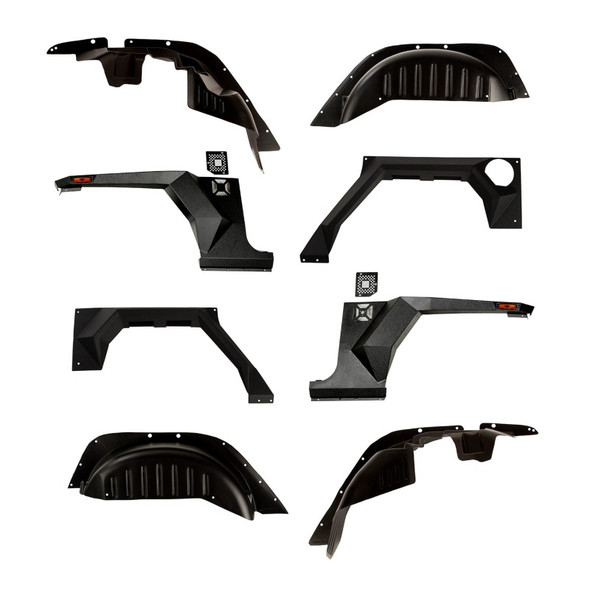 Rugged Ridge 11615.06 XHD Armor Fenders and Liner Kit for 07-18 Jeep Wrangler Unlimited JK