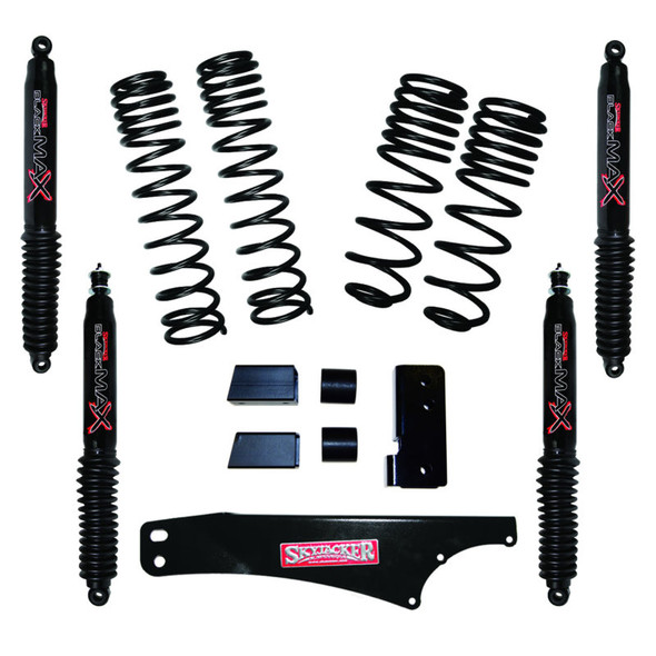 Skyjacker 2-2.5 Dual Rate Long Travel Coil Suspension System with Shocks for 07-18 Jeep Wrangler JK 2 Door