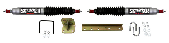 Skyjacker 9200 M95 Silver Dual Steering Stabilizer Kit for 76-95 Jeep CJ-5, CJ-7 & Wrangler YJ