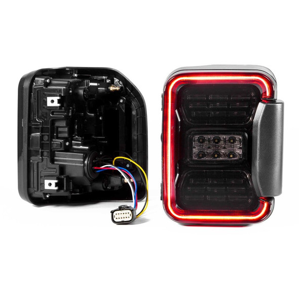 XKGLOW XK041028 LED Smoked Lens Tail Light Kit for 20-26 Jeep Gladiator JT