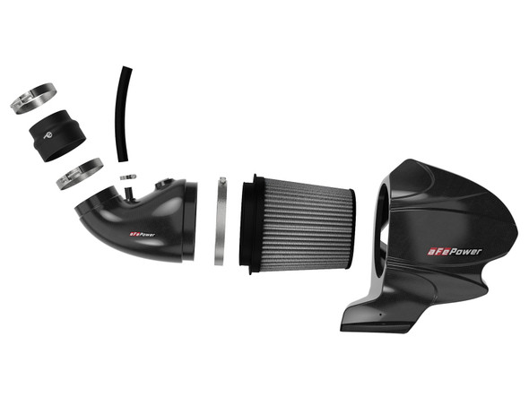 aFe Power Black Series Carbon Fiber Cold Air Intake System for 12-19 Jeep Grand Cherokee SRT & SRT-8 with 6.4L Hemi