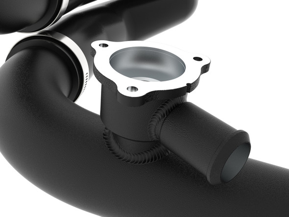 aFe Power 46-20758-B BladeRunner Aluminum Charge Pipe in Black - 2.25" for 24-26 Ford Bronco Raptor with 3.0L Engine