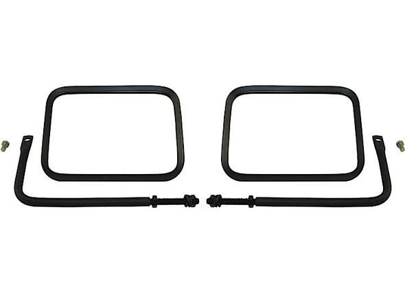 Crown Automotive RT30005 Safari Mirrors in Black for 76-18 Jeep CJ and Wrangler YJ, TJ, JK & Unlimited
