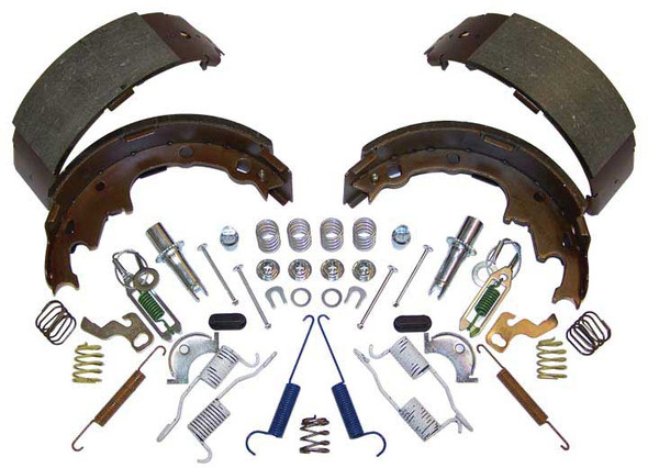 Crown Automotive 4723367MK Rear Brake Shoe Set with Hardware for 90-00 Jeep Wrangler YJ, TJ & Cherokee XJ with 9" X 2-1/2" Drums