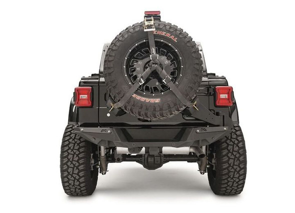 Fab Fours JL2070-1 Slant Back Tire Carrier for 18-26 Jeep Wrangler JL