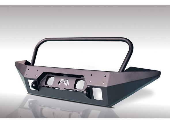 Fab Fours JK07B18581 FMJ Front Full Width Winch Bumper with Grille Guard for 07-18 Jeep Wrangler JK