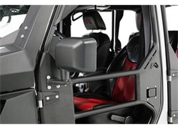 Fab Fours Tube Door Mirror Brackets for 07-26 Jeep Wrangler JL, JK & Gladiator JT