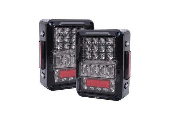 Quake LED QTE943 White Out LED Tail Light Kit for 07-18 Jeep Wrangler JK