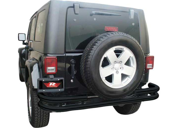 Rampage Products Dual Tube Rear Bumper for 07-18 Jeep Wrangler JK