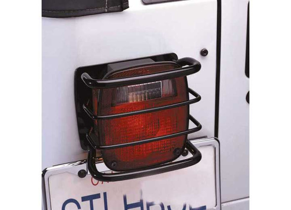 Rampage Products 8660 Rear Euro Taillight Guards in Black for 76-06 Jeep CJ-5, CJ-7, CJ-8 Scrambler, Wrangler YJ, TJ & Unlimited