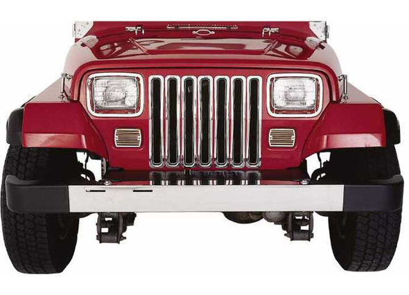 Rampage Products 7511 Chrome Grille Inserts for 97-06 Jeep Wrangler TJ