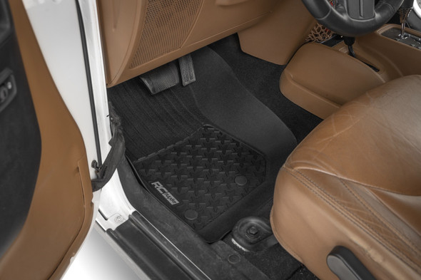 Rough Country Floor Mats for 14-18 Jeep Wrangler JK Unlimited 4-Door