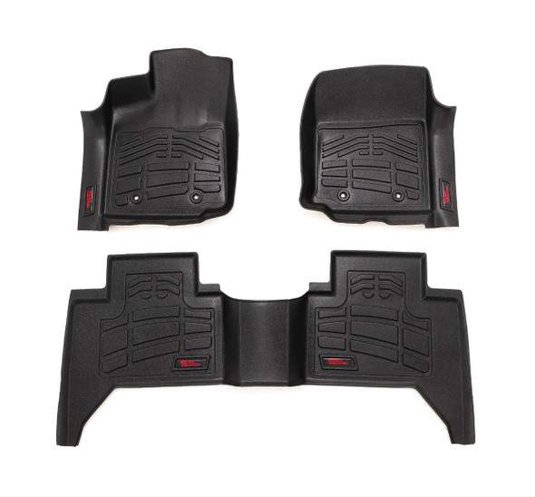 Rough Country Sure-Fit Floor Mats for 16-23 Toyota Tacoma