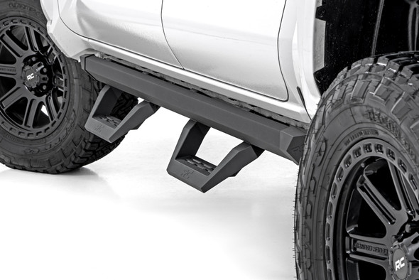 Rough Country 73004 SRX2 Adjustable Aluminum Steps for 24-26 Toyota Tacoma Double Cab