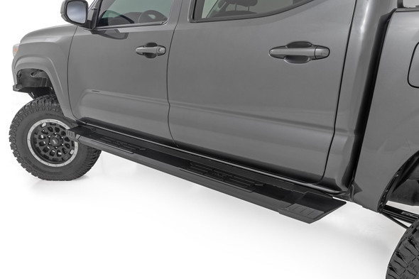 Rough Country SRB051785A HD2 Aluminum Running Boards for 05-23 Toyota Tacoma Double Cab
