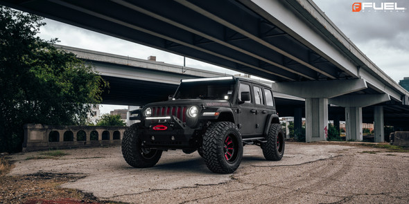 Jeep Wrangler Wheel and Tire Packages with Red Wheels