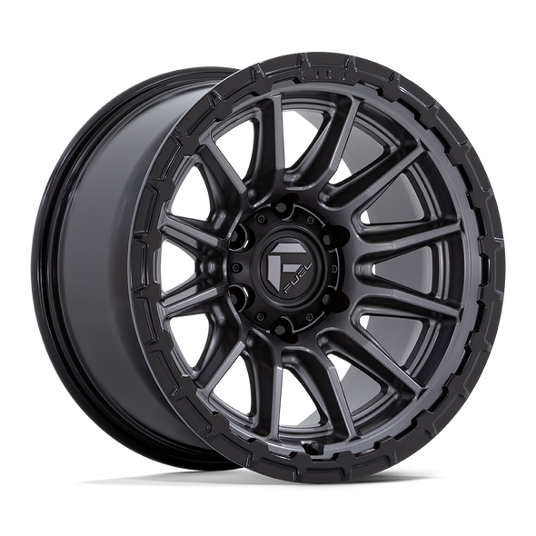 Fuel 1Pc Fc866 Piston Matte Gunmetal W/ Gloss Black Lip 20X10 Fc866Ab20105018N