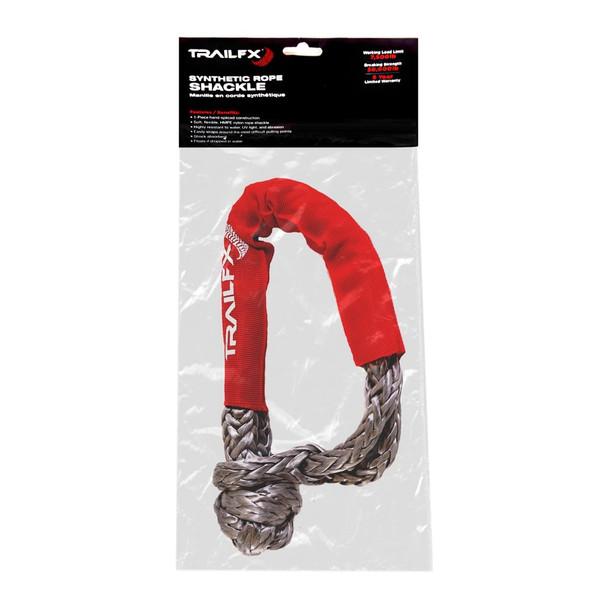 TrailFX Rope Shackle Single Red 7500 Lbs - WA046