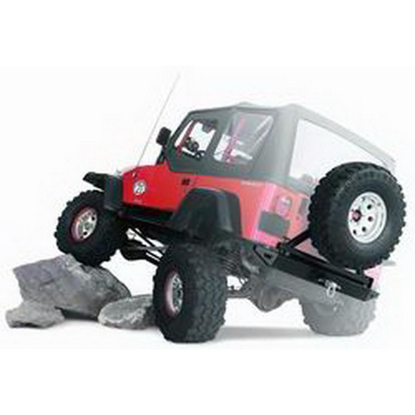 Warn Rock Crawler Rear Bumper (Black) - 62947