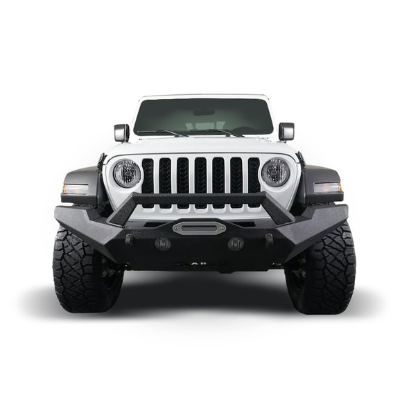 TrailFX Full Width Bumper With Skid Plate And Winch Mount - JL07T