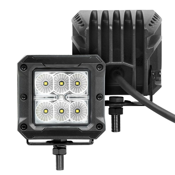 Go Rhino Bright Series Pair of 3x3 LED Cube Flood Light Kit - 751803023FCS