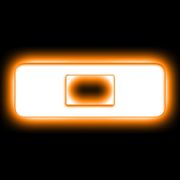 Oracle Lighting Universal Illuminated Amber LED "O" Letter Badge (Matte White) - 3140-O-005