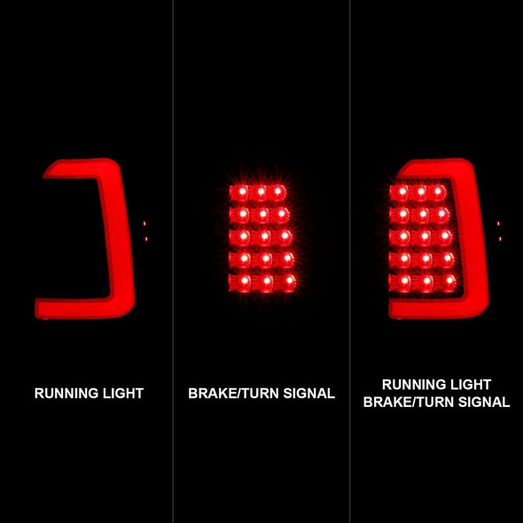 Anzo LED Bar Style Tail Lights (Black) - 311347