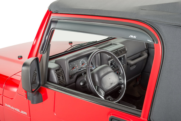 Ventvisors in Smoke for 97-06 Jeep Wrangler TJ & Unlimited |92054