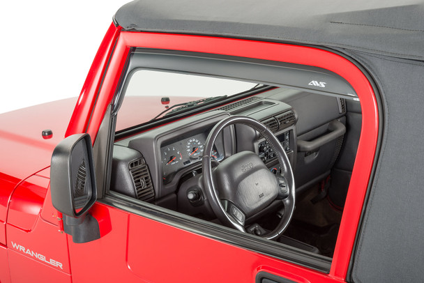 In-Channel Ventvisor in Smoke for 97-06 Jeep Wrangler TJ & Unlimited |192054