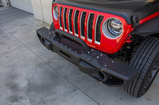 Front Modular Bumper with Bull Bar for 18-24 Jeep Wrangler JL Unlimited & Gladiator JT |FBJL-10