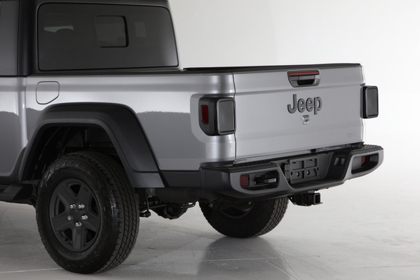 GT Styling GT4745S Taillight Covers in Smoke for 20-25 Jeep Gladiator JT with Factory LED Taillights