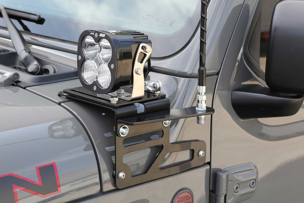 Fabtech Antenna Brackets for 18-25 Jeep Wrangler JL & Gladiator JT