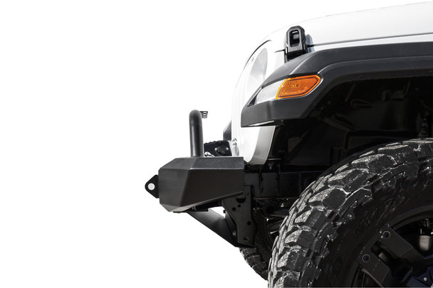 LoD Offroad JFB1831 Signature Series Shorty Front Bumper with D-Ring Tabs without Bull Bar for 18-25 Jeep Wrangler JL & Gladiator JT with a Standard Winch