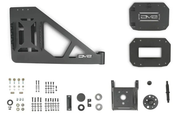 DV8 Offroad TCJL-13 MTO Series Spare Tire Swing Gate for 18-23 Jeep Wrangler JL