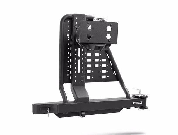 RealTruck Go Rhino HC200T Swing-A-Way 2" Hitch Mounted Tire Carrier