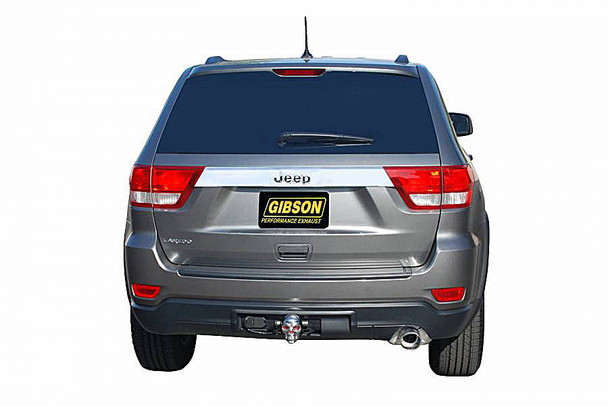 Gibson 617408 4" Single Rear Stainless Steel Exhaust System for 11-13 Jeep Grand Cherokee WK2 with 3.6L