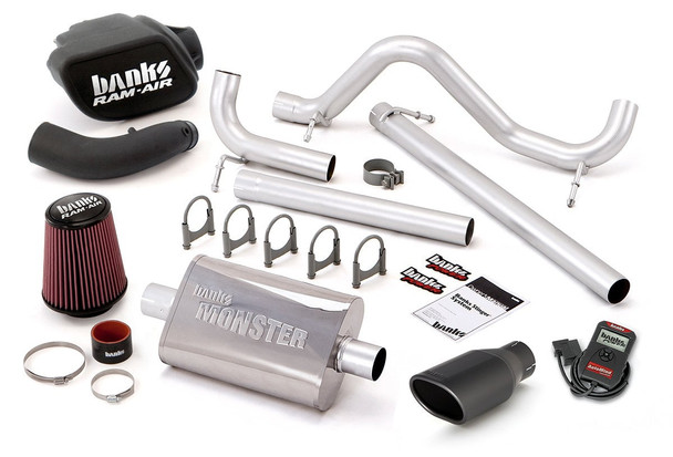 Banks Power Stinger Exhaust System with AutoMind Programmer for 07-11 Jeep Wrangler Unlimited JK 4 Door with 3.8L