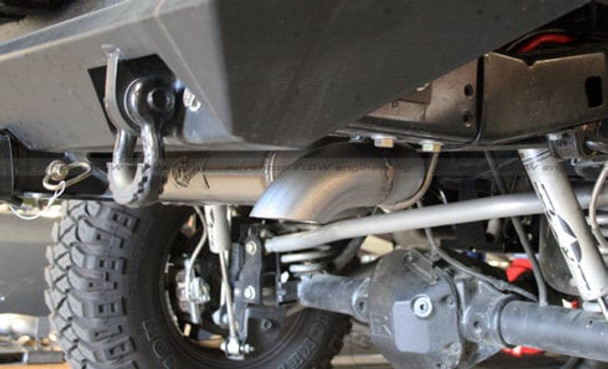 aFe Power 49-08046 2.5" Scorpion Aluminized Hi-Tuck Axle-Back Exhaust System for 07-18 Jeep Wrangler JK