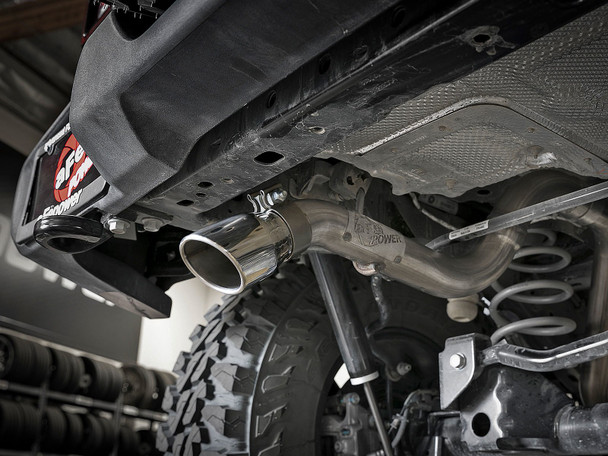 aFe Power 49-48075-P Mach Force XP Hi-Tuck 2.5" 409 Stainless Cat-Back Exhaust System with Polished Tip for 18-25 Jeep Wrangler JL