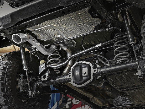 aFe Power 49-48070-B Mach Force XP Hi-Tuck 409 Stainless Steel Axle-Back Exhaust System with Black Tip for 18-25 Jeep Wrangler JL