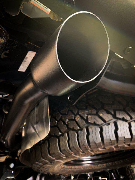 MBRP S5538AL 2.5" Dual Rear Exit Cat Back Exhaust System in Aluminized for 20-25 Jeep Gladiator JT