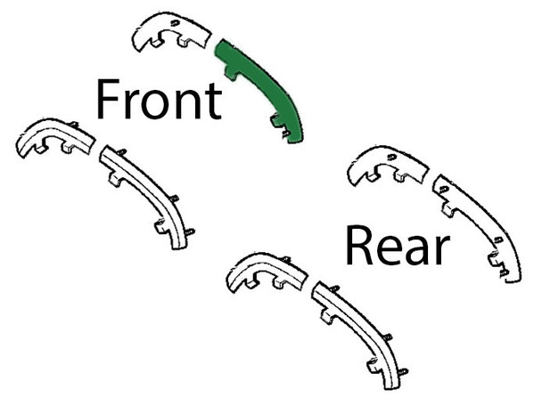 Crown Automotive 55155674AC Passenger Side Front Fender Flare Retainer for 97-01 Jeep Cherokee XJ