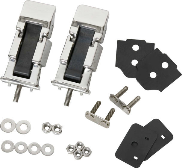 Kentrol Stainless Steel Hood Latch Set for 97-06 Jeep Wrangler TJ & Unlimited