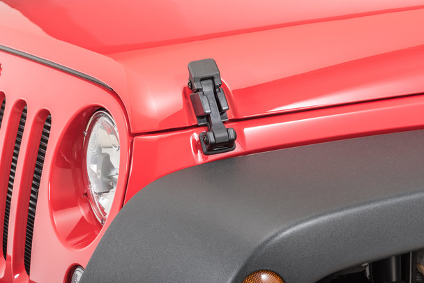 Kentrol 70071 Polyurethane Hood Catch Strap Set for 07-18 Jeep Wrangler JK