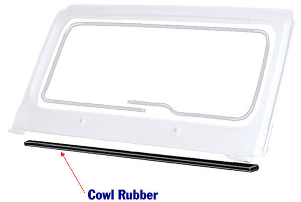 Fairchild Industries D4002 Cowl Rubber for 55-75 Jeep CJ-5