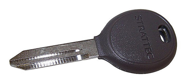 Crown Automotive 5010366AA Blank Transponder Key for 98-06 Jeep Wrangler TJ & Unlimited; 98-01 Cherokee XJ; 99-04 Grand Cherokee WJ; 02-04 Liberty KJ and 08-12 Liberty KK