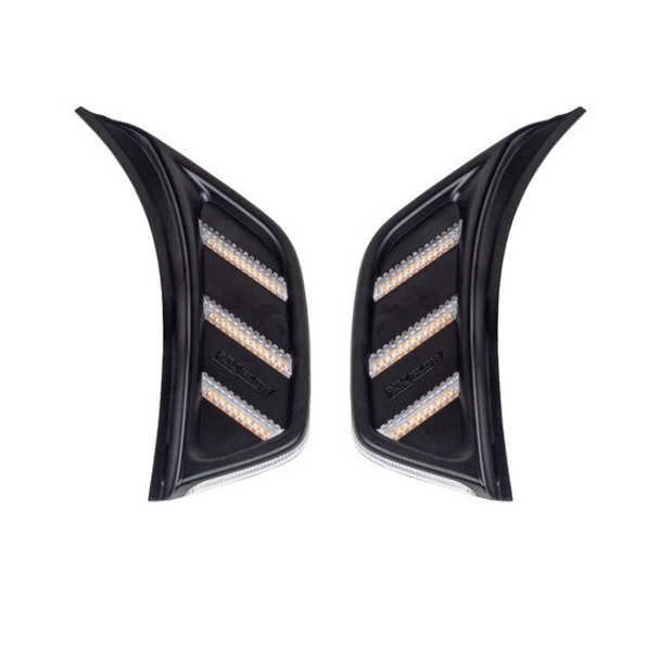 XKGLOW Amber Fender Vent Turn Signal & Running Light for 18-25 Jeep Wrangler JL & Gladiator JT