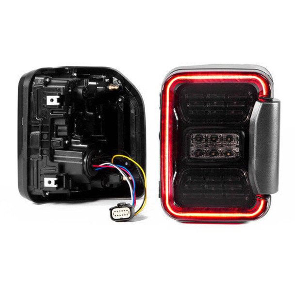 XKGLOW XK041028 LED Smoked Lens Tail Light Kit for 20-25 Jeep Gladiator JT