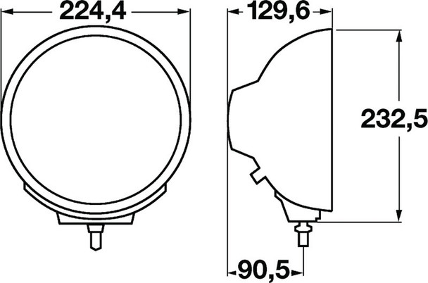 Hella H12560061 Rallye 4000 Pencil Beam Light